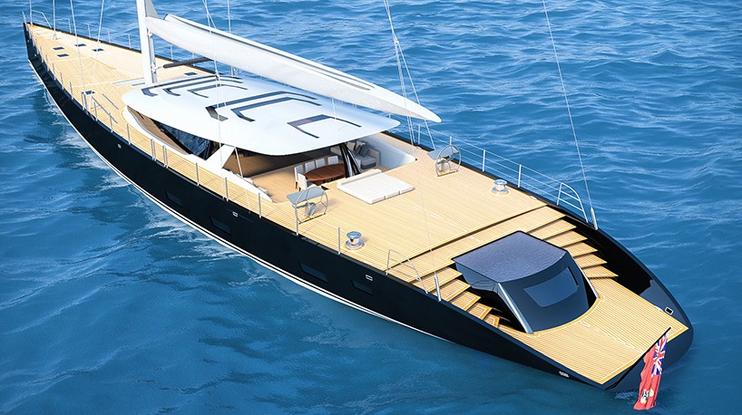 ferrari and franchi create 50m sloop sailboat capable of ...