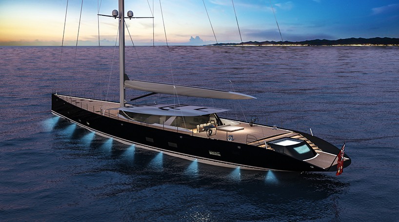 ferrari and franchi create 50m sloop sailboat capable of ...