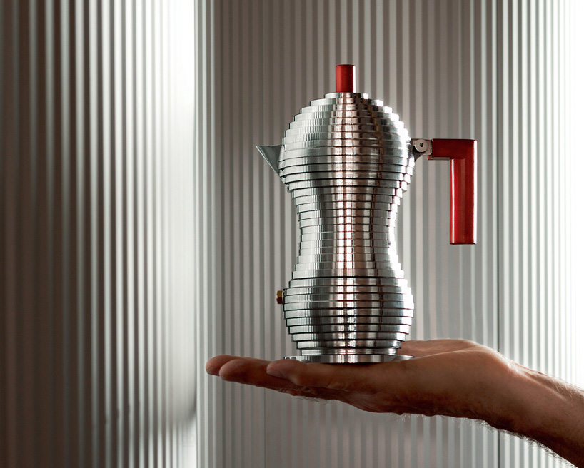 michele de lucchi designs pulcina espresso maker for alessi + illycaffè