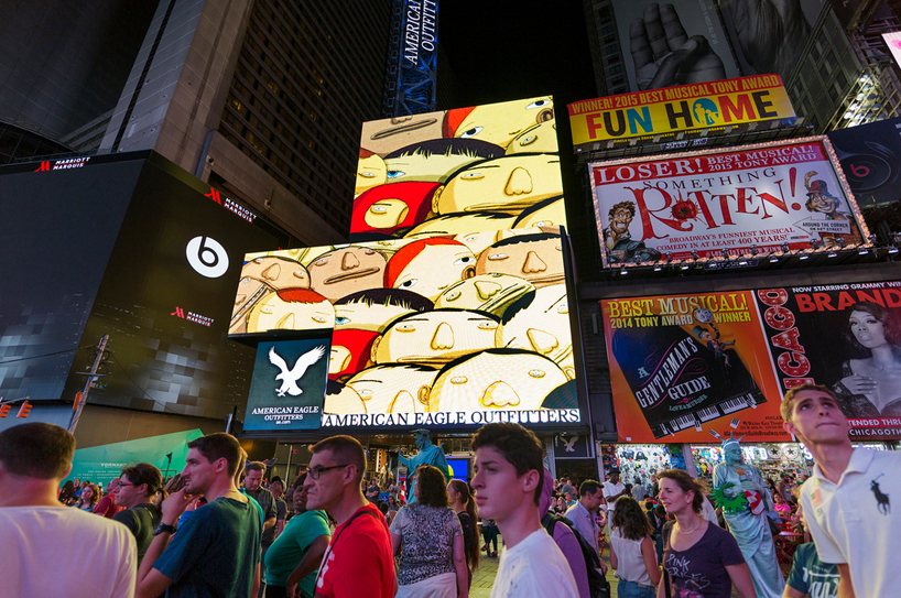os-gemeos-times-square-midnight-moment-parallel-connection-designboom-51