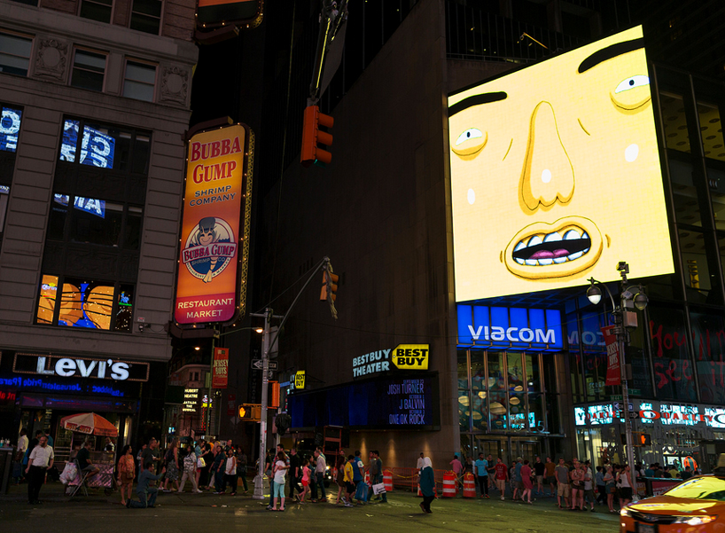 os-gemeos-times-square-midnight-moment-parallel-connection-designboom-53