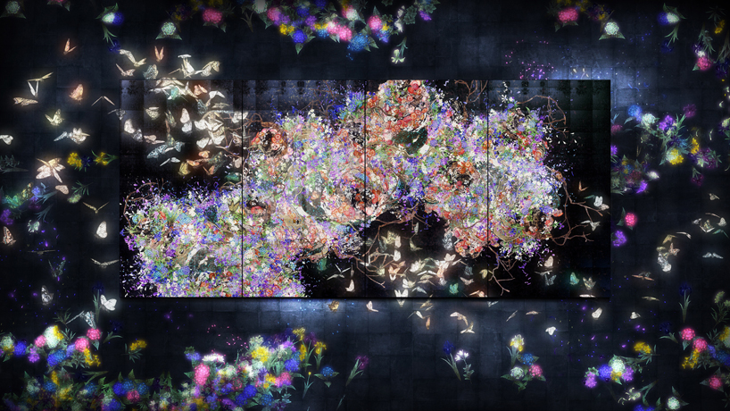teamlab saatchi gallery flutter of butterflies beyond borders designboom 