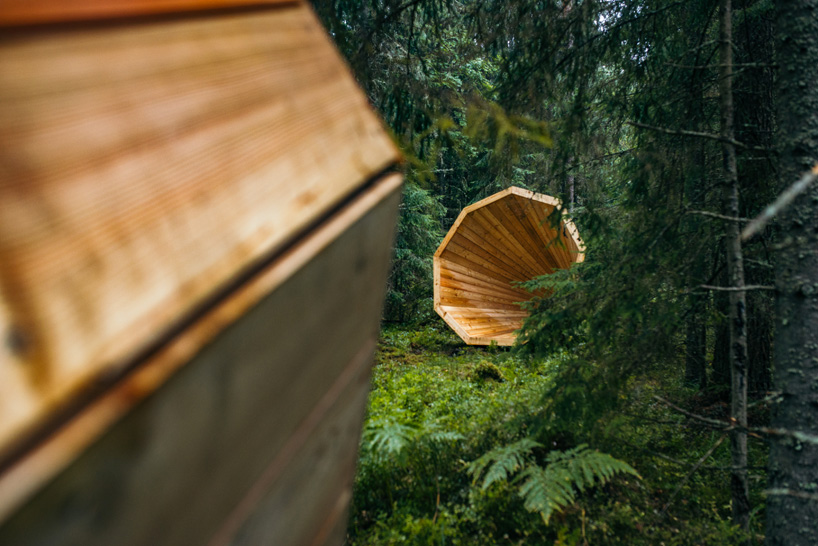 forest megaphones estonian-students-library-rooms-voru-county