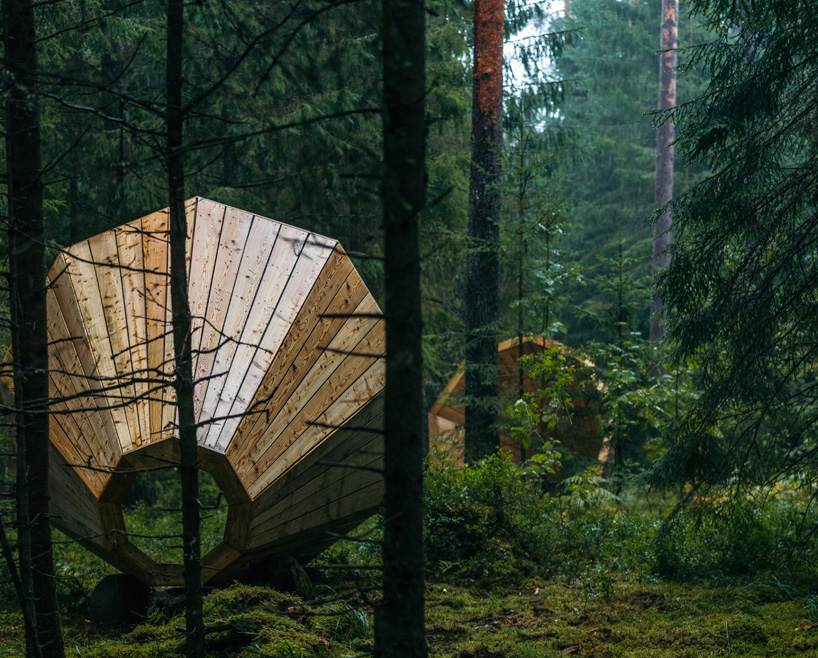 forest megaphones estonian-students-library-rooms-voru-county
