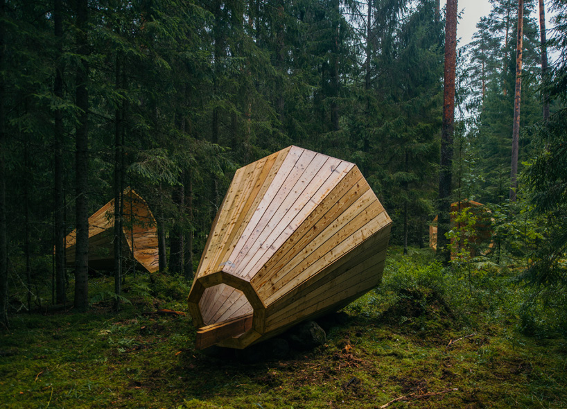 forest megaphones estonian-students-library-rooms-voru-county