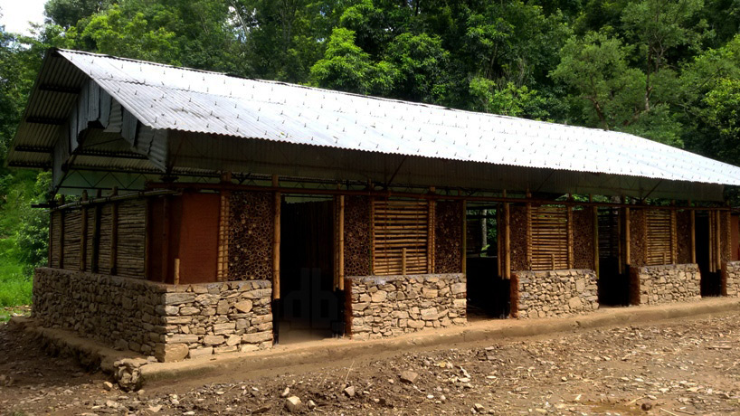 schoolhouse reconstruction mero ghar chhoprak nepal designboom
