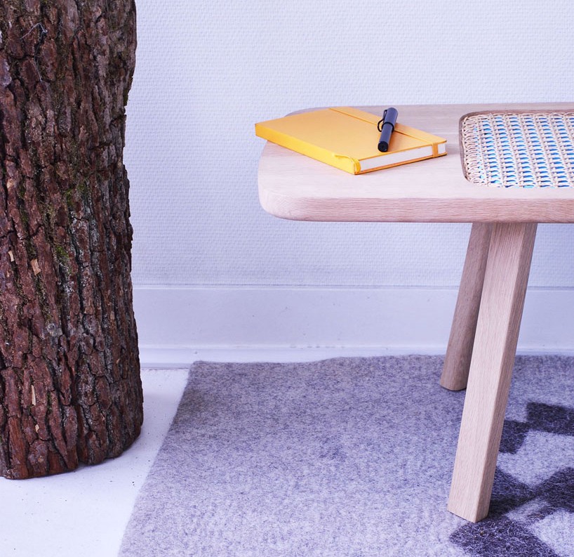 tim defleur embeds an ancestral technique into his contemporary oza bench