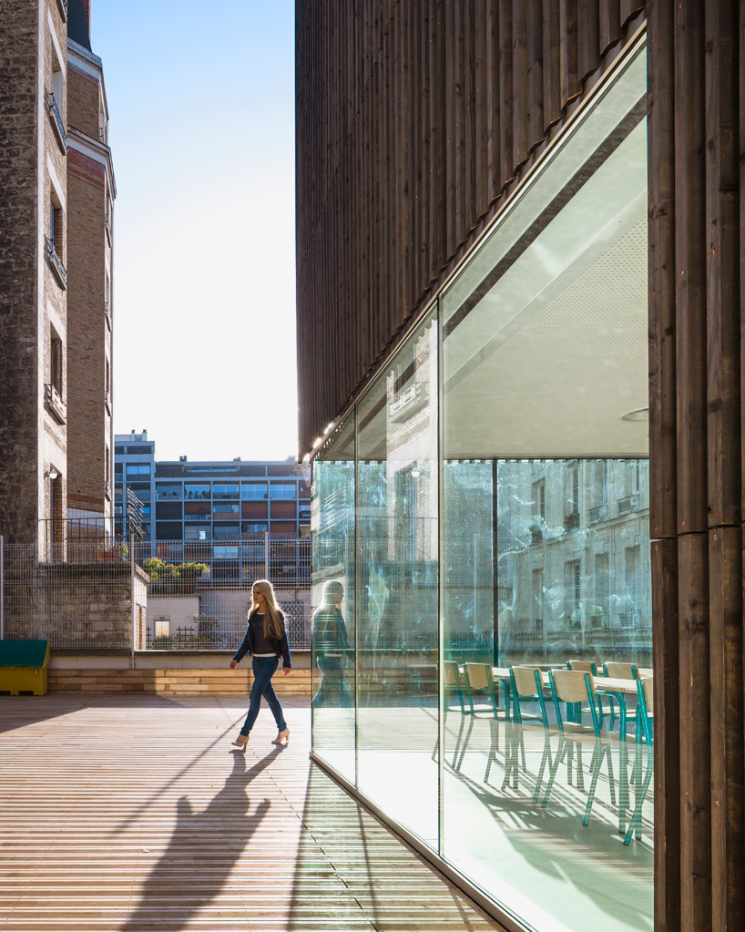 AZC atelier zundel cristea urban barn descartes university lecture theaters paris designboom