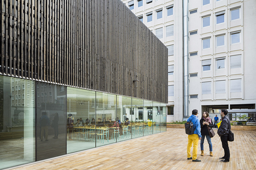 AZC atelier zundel cristea urban barn descartes university lecture theaters paris designboom