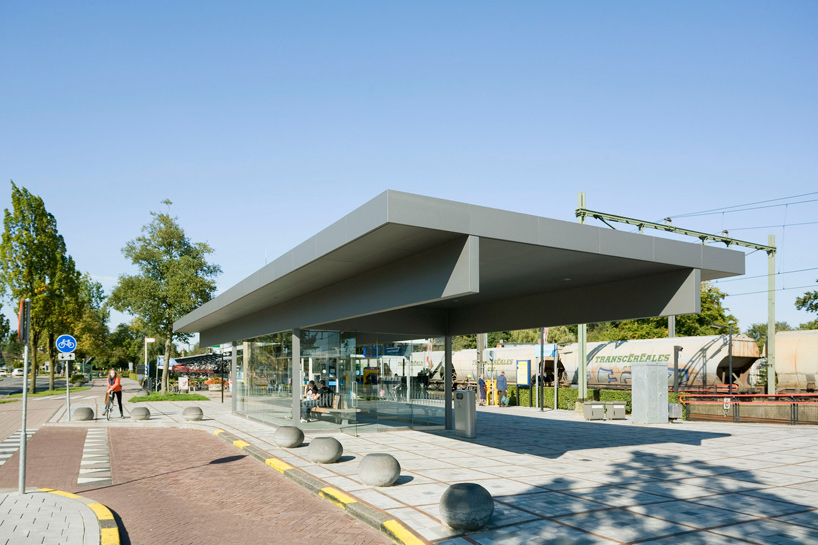 NL architects barneveld centrum train station waiting room netherlands designboom