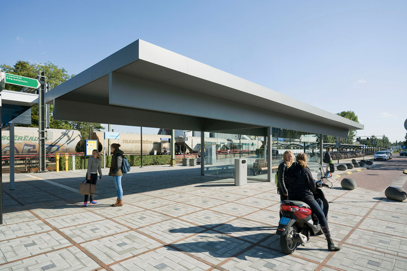 NL architects barneveld centrum train station waiting room netherlands designboom