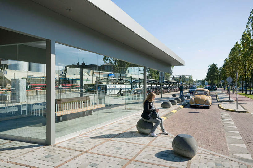 NL architects barneveld centrum train station waiting room netherlands designboom