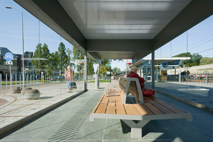 NL architects barneveld centrum train station waiting room netherlands designboom