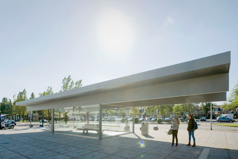 NL architects barneveld centrum train station waiting room netherlands designboom