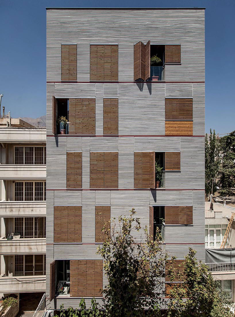 ayeneh office andarzgoo residential building tehran iran designboom