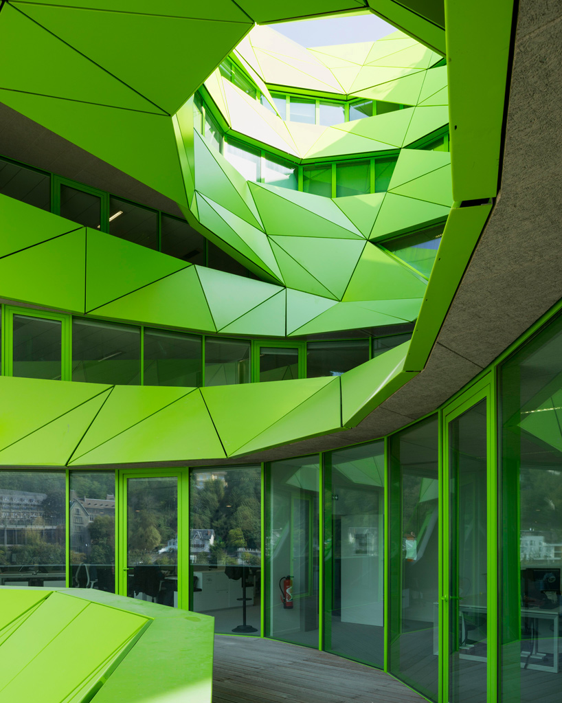 jakob macfarlane green cube euronews headquarters lyon confluence france designboom