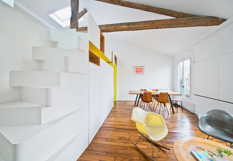 sabo project paris apartment renovation hike montmartre interiors designboom