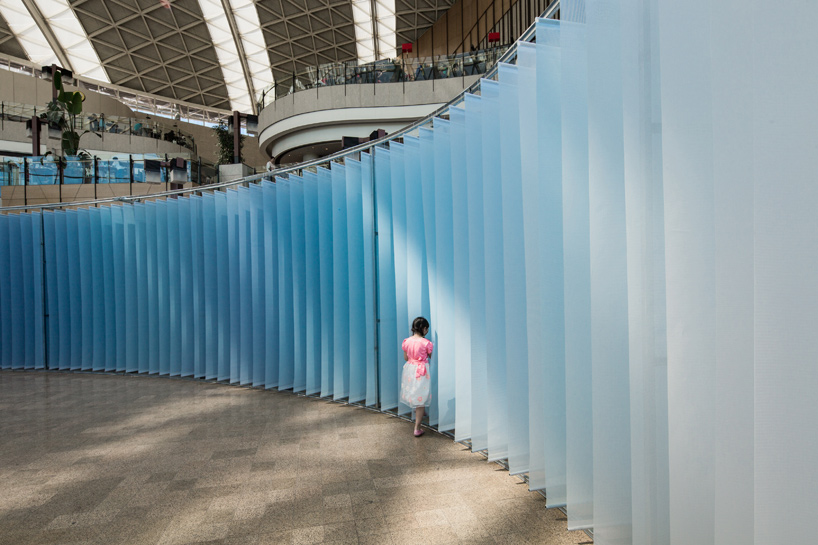 studio O symphony of blues installation beijing design week 2015 designboom
