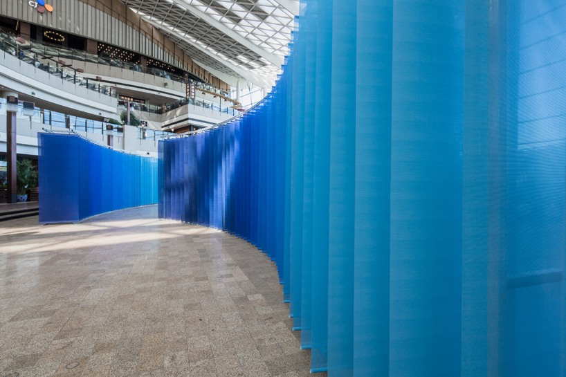 studio O symphony of blues installation beijing design week 2015 designboom