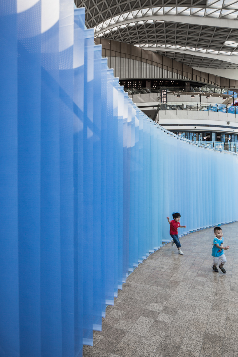 studio O symphony of blues installation beijing design week 2015 designboom
