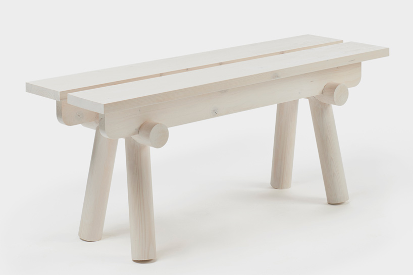 tomas kral krehky torii seats bench stool designblok 2015 designboom