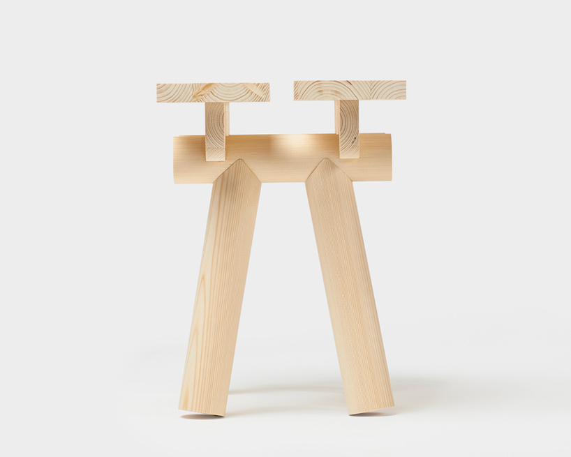 tomas kral krehky torii seats bench stool designblok 2015 designboom