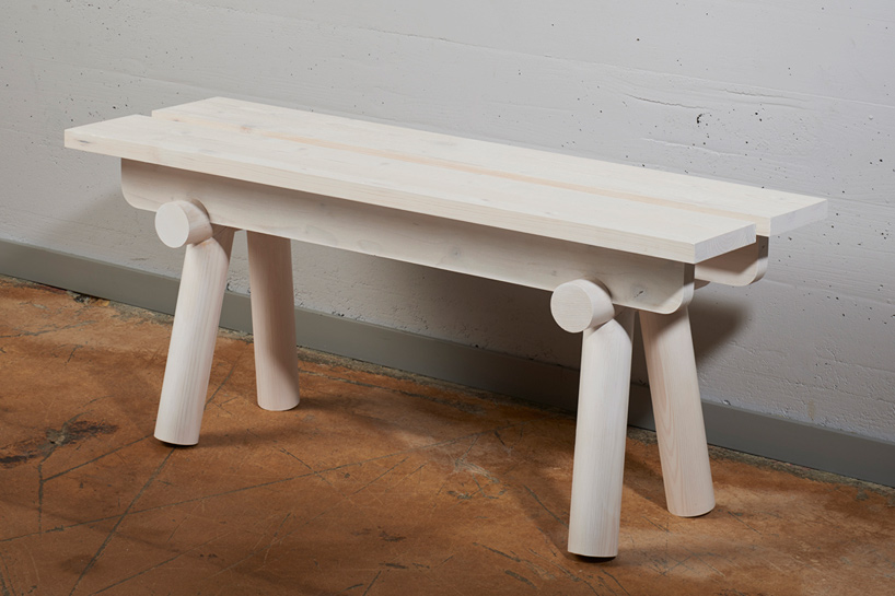 tomas kral krehky torii seats bench stool designblok 2015 designboom