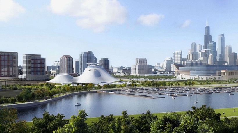 MAD architects george lucas museum of narrative art approved chicago designboom
