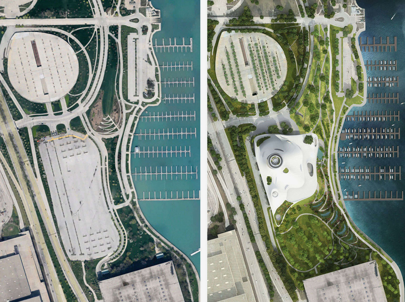 MAD architects george lucas museum of narrative art approved chicago designboom