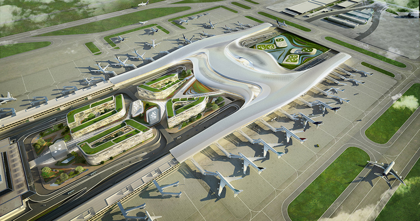 UNStudio taiwan taoyuan international airport terminal 3 competition designboom