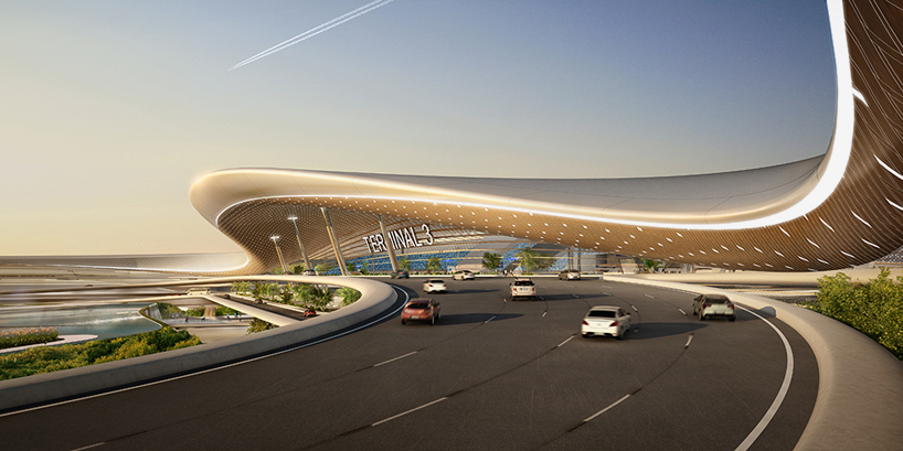 UNStudio taiwan taoyuan international airport terminal 3 competition designboom