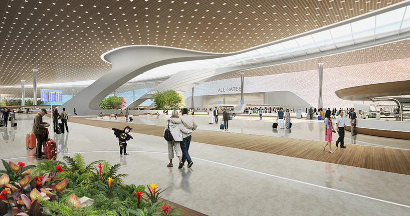 UNStudio taiwan taoyuan international airport terminal 3 competition designboom