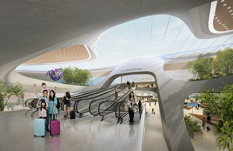 UNStudio taiwan taoyuan international airport terminal 3 competition designboom