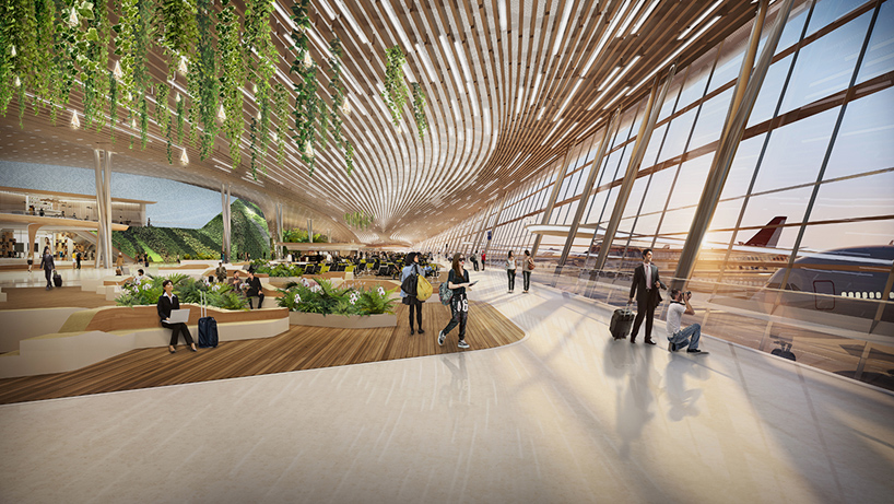UNStudio taiwan taoyuan international airport terminal 3 competition designboom