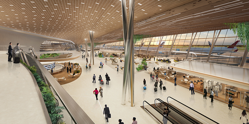 UNStudio taiwan taoyuan international airport terminal 3 competition designboom