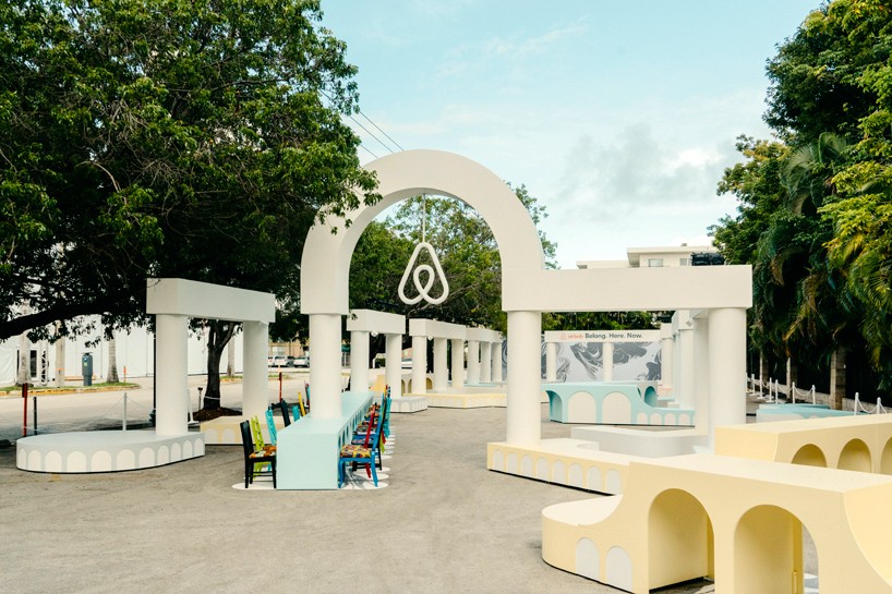 airbnb design miami belong. here. now. installation designboom
