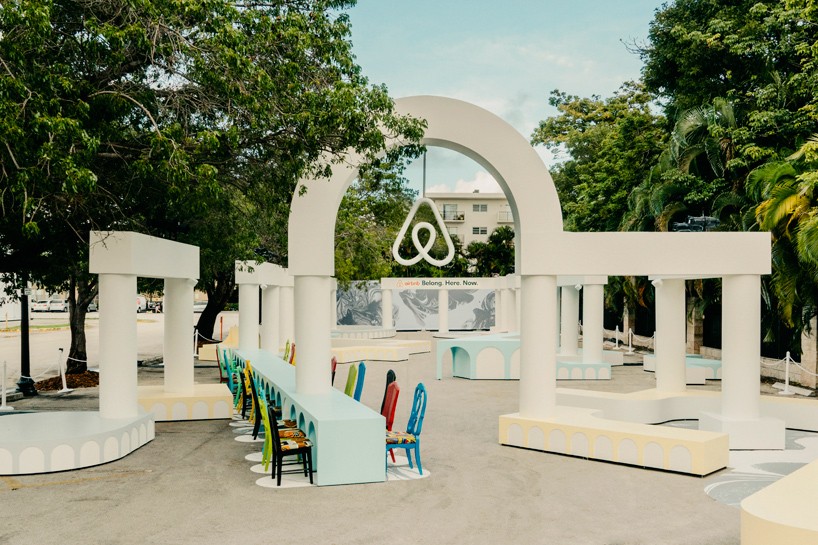 airbnb design miami belong. here. now. installation designboom