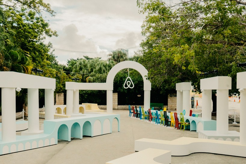 airbnb design miami belong. here. now. installation designboom