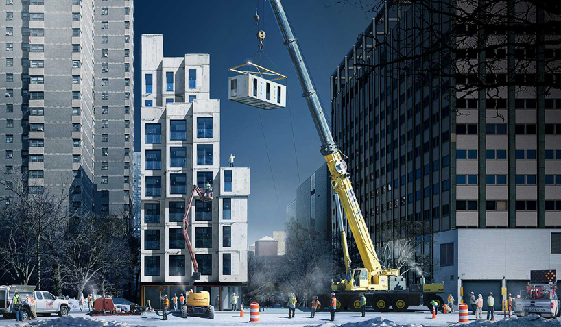 carmel place micro apartments new york ollie housing model designboom