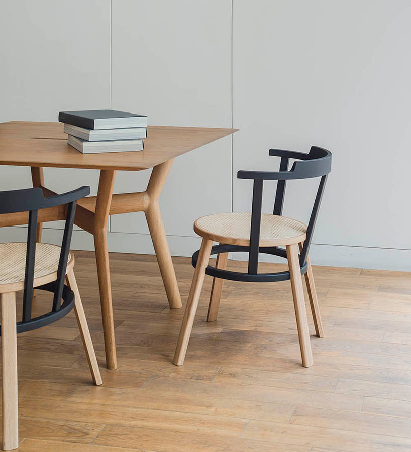 drill design offset windsor chair designboom 