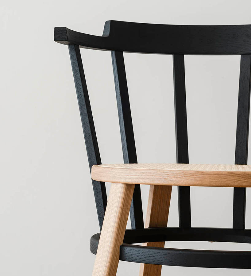 drill design offset windsor chair designboom 