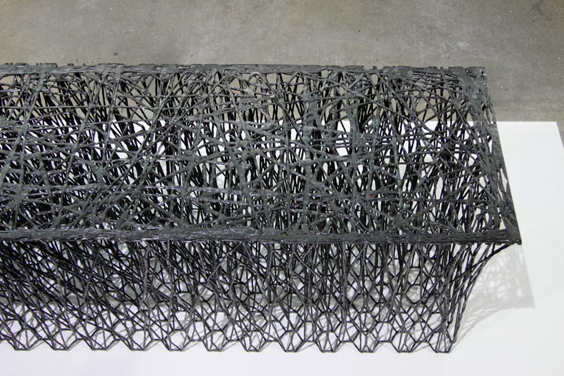 il hoon roh carbon fibre luno chair gwangju design biennale designboom 