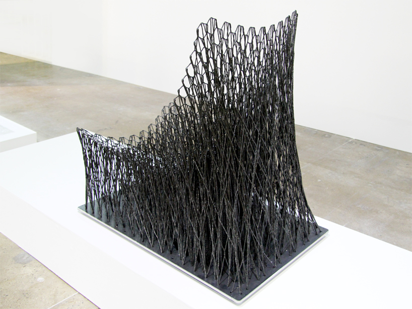 il hoon roh carbon fibre luno chair gwangju design biennale designboom 