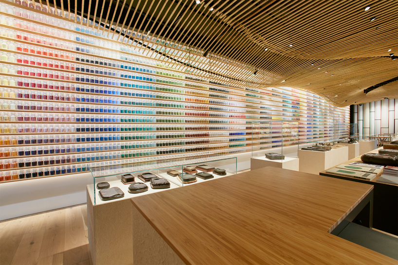 kengo kuma designs pigment arts store in tokyo kengo kuma designs pigment arts store in tokyo