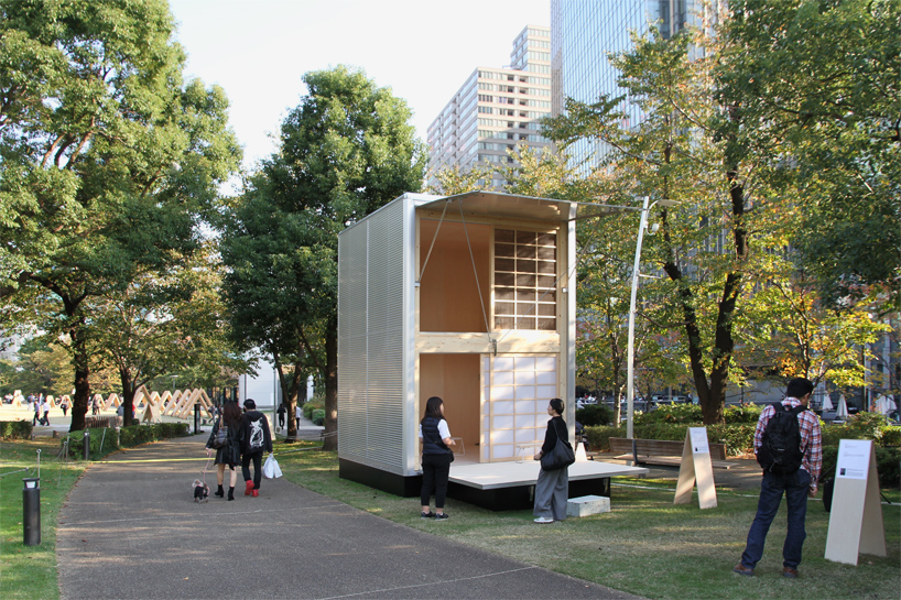 konstantin grcic aluminum muji hut tokyo designboom 