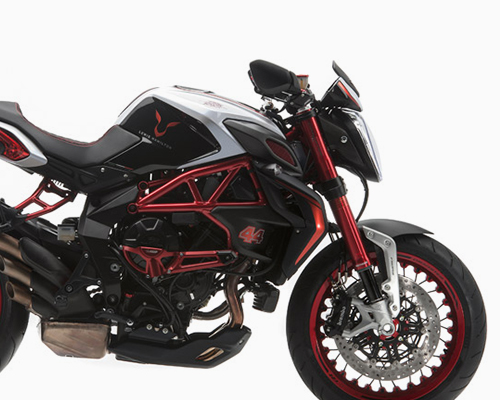 F1 champion lewis hamilton + MV agusta uncover limited edition dragster RR LH44
