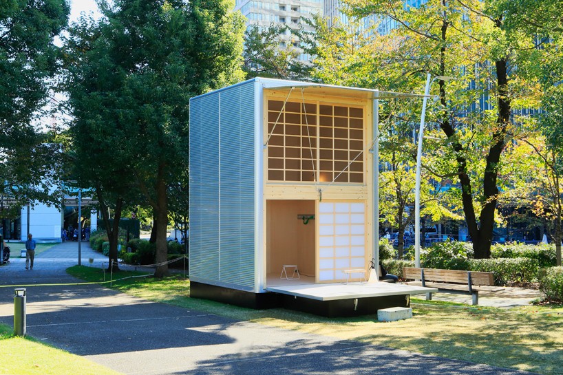 konstantin grcic aluminum muji hut tokyo designboom 