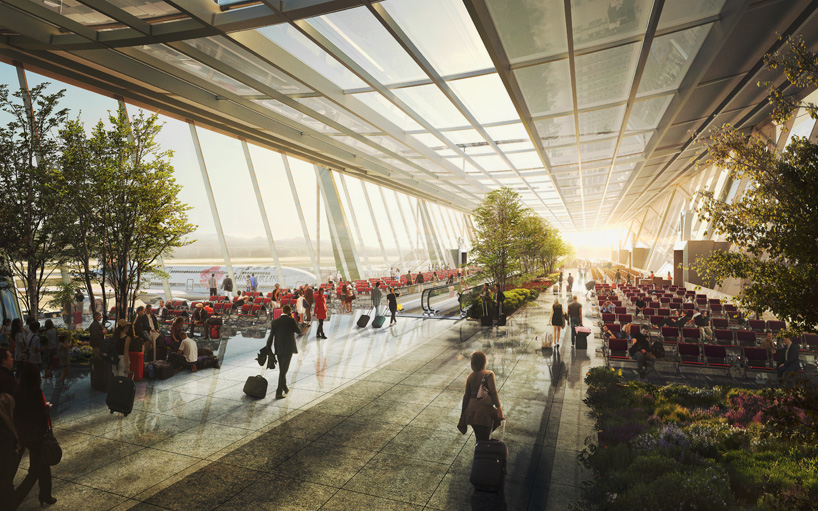 norman foster and partners taiwan taoyuan international airport terminal 3 competition designboom
