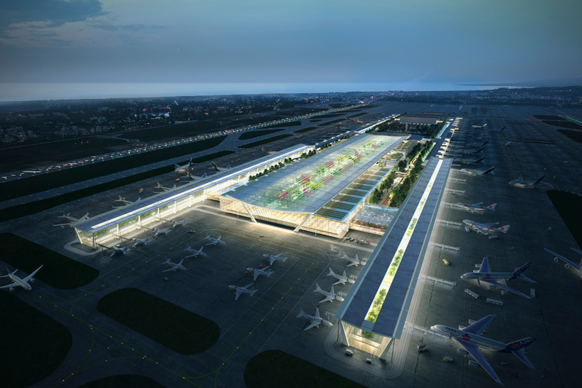 foster partners reveals taiwan airport terminal proposal