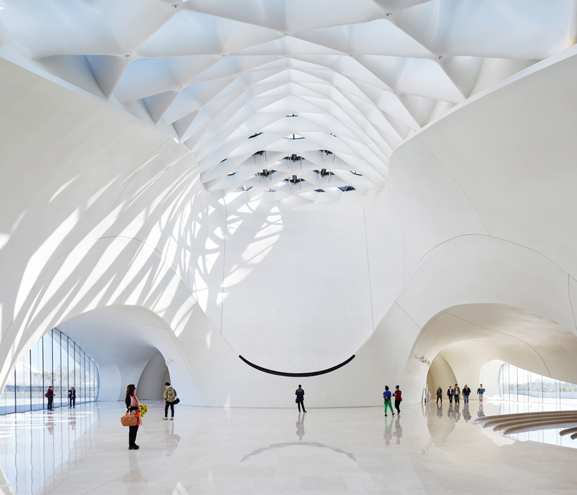 MAD architects' fluid-formed harbin opera house opens in china